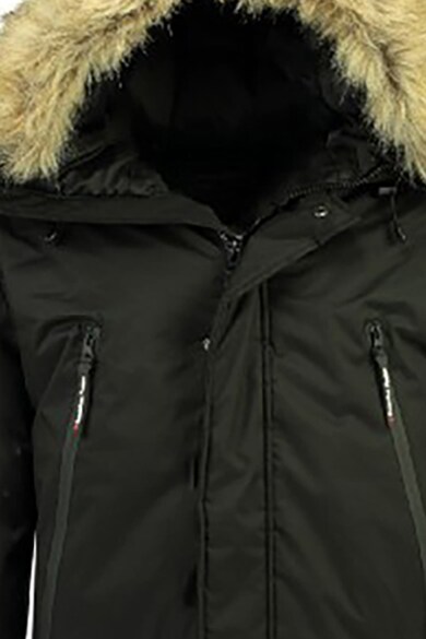 Geographical Norway Driver kapucnis kabát levehető műszőrme szegéllyel férfi
