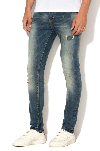 Scotch & Soda Skim skinny fit farmernadrág szaggatott hatással férfi