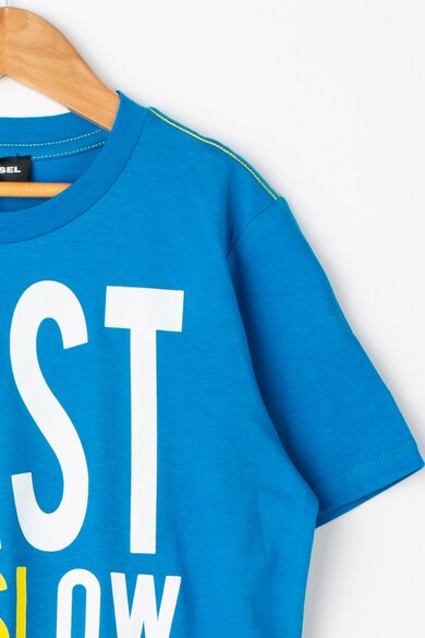 Diesel Tricou cu imprimeu text Trace Baieti