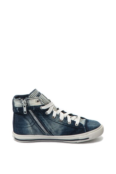 Diesel Tenisi inalti din denim cu aplicatie cap-toe Baieti