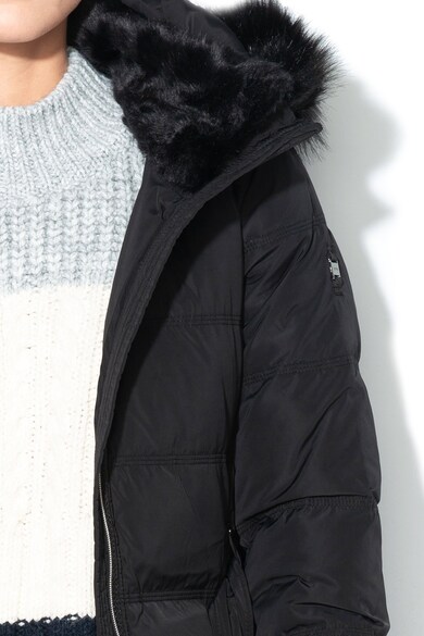 Esprit Pihével bélelt télikabát elcsomagolható kapucnival női