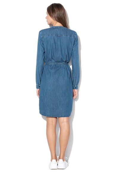 Esprit Rochie midi din denim, cu cordon in talie Femei