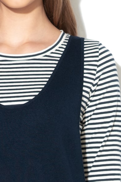 EDC by Esprit Set de sarafan din tricot fin si bluza in dungi Femei