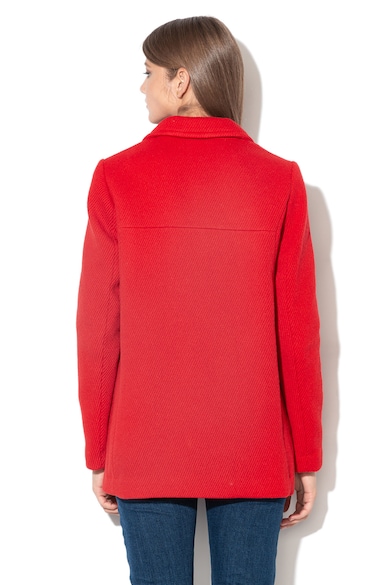 EDC by Esprit Dupla gombsoros gyapjú tartalmú kabát bordázott anyaggal női