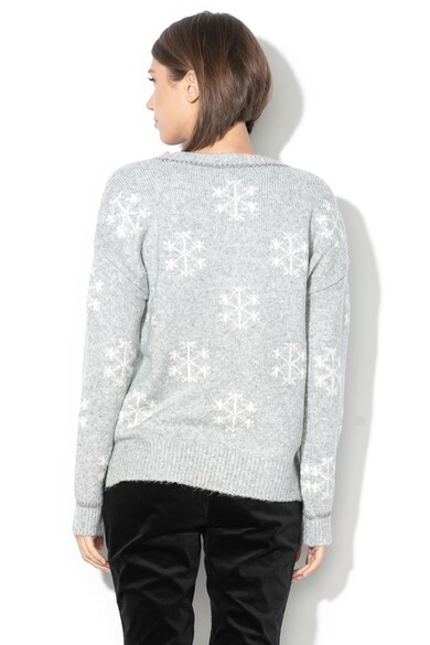 EDC by Esprit Плетен пуловер с щампа Жени
