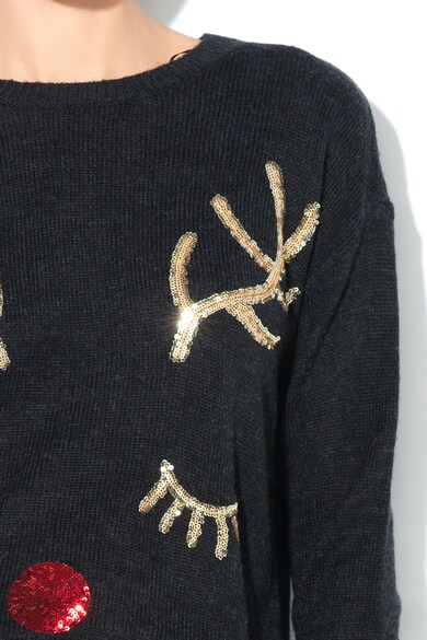 EDC by Esprit Pulover din amestec de lana, cu aplicatii din paiete Femei