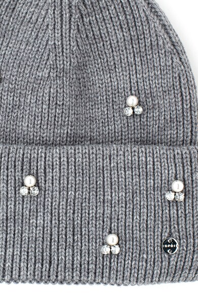 Esprit Овална шапка с декоративни камъни и синтетични перли Жени