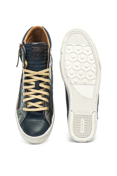 Diesel Pantofi sport hi-top de piele intoarsa cu garnituri de piele D-String Plus Barbati