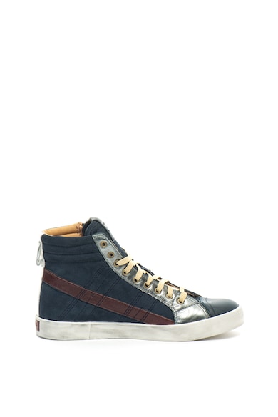 Diesel Pantofi sport hi-top de piele intoarsa cu garnituri de piele D-String Plus Barbati