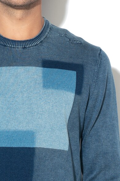 Diesel Pulover tricotat fin cu imprimeu geometric Barbati