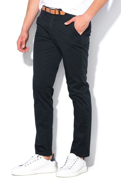 Selected Homme Pantaloni chino cu curea texturata Barbati