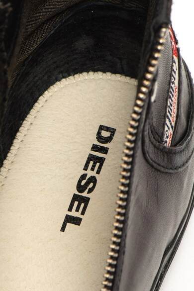 Diesel Pantofi sport de piele cu fermoar lateral Magnete Barbati