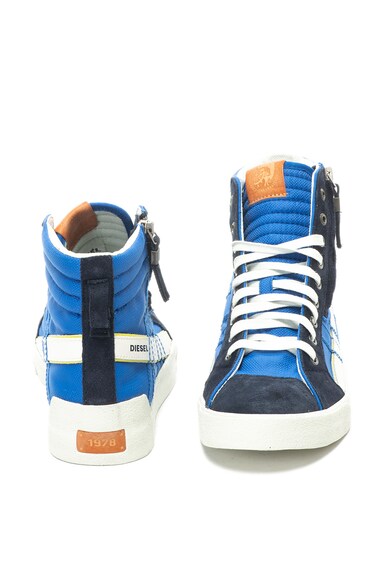 Diesel D-String magas szárú sneakers cipő nyersbőr részletekkel férfi