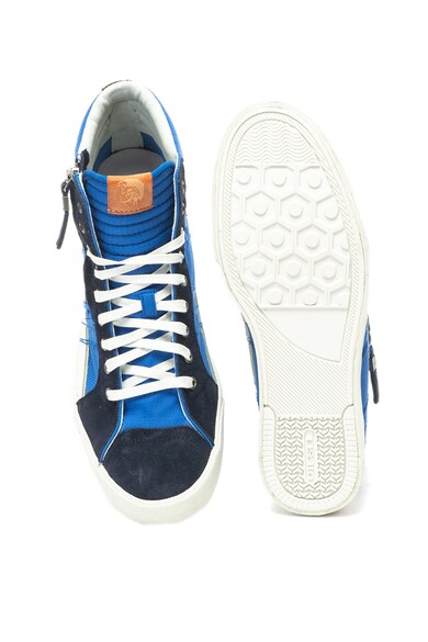 Diesel D-String magas szárú sneakers cipő nyersbőr részletekkel férfi