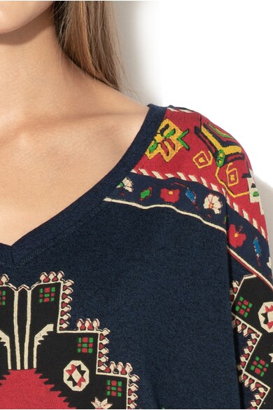 DESIGUAL Блуза Paolina с шарки и разкроени ръкави Жени