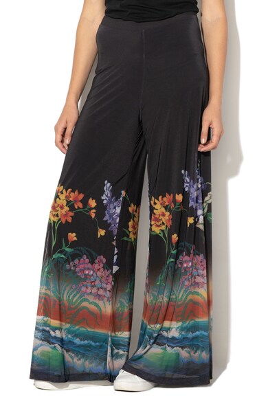 DESIGUAL Pantaloni cu croiala ampla si imprimeu Middelton Femei