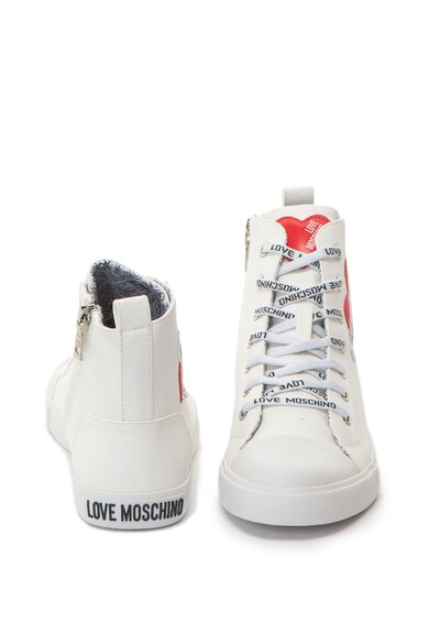 Love Moschino Ökobőr cipő logórátéttel női