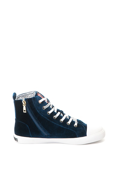 Love Moschino Tenisi high-top cu aspect catifelat Femei