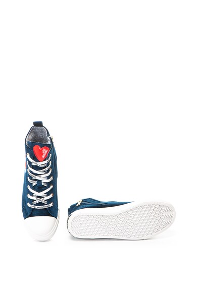 Love Moschino Tenisi high-top cu aspect catifelat Femei