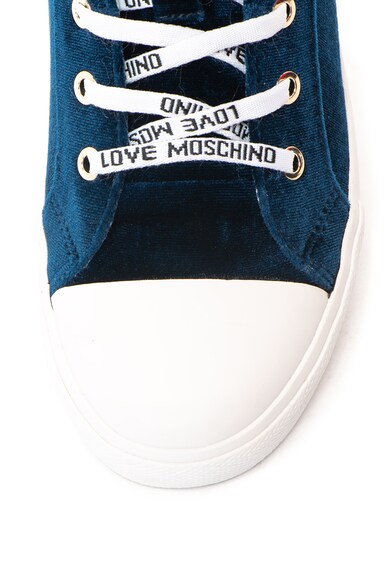 Love Moschino Tenisi high-top cu aspect catifelat Femei