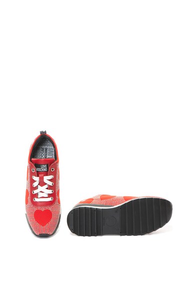 Love Moschino Szegecses sneakers cipő ökobőr szegélyekkel női