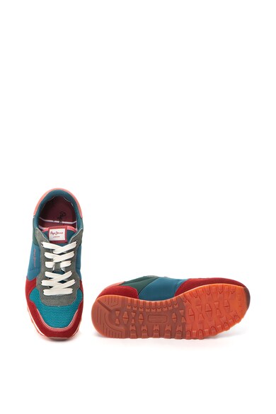 Pepe Jeans London Pantofi sport colorblock cu insertii de piele intoarsa Verona Femei