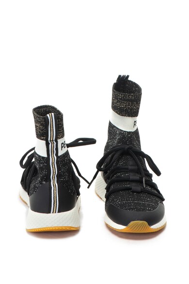 Pepe Jeans London Koko bebújós sneakers cipő kötött zoknis megjelenéssel és lurexbetétekkel női