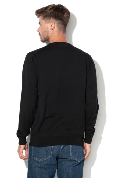 Gant Фино плетен пуловер с бродирано лого Мъже