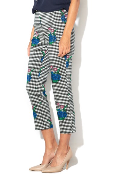 GUESS JEANS Capri nadrág kockás&virágos mintával női