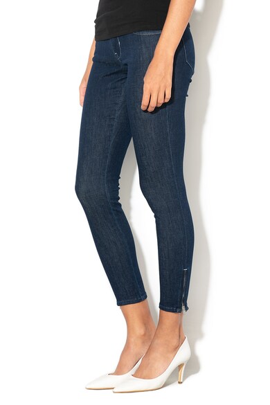 GUESS JEANS Marilyn skinny crop farmernadrág cipzáros hasítékokkal női