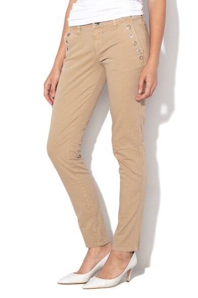 GUESS JEANS Pantaloni chino cu nituri Femei