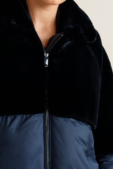 Mango Laponia bélelt télikabát műszőrme gallérral női