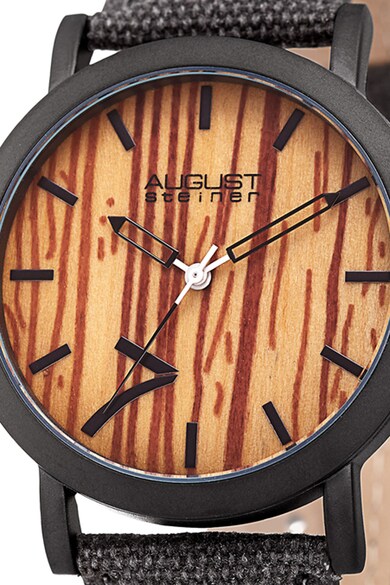 August Steiner Кварцов часовник с релефен циферблат Мъже