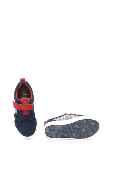 Clarks City Hero Captain America sneakers cipő nyersbőr szegélyekkel Fiú