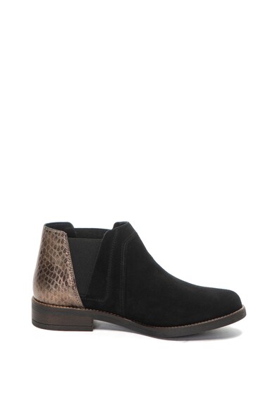 Clarks Botine Chelsea de piele si piele intoarsa Demi Femei