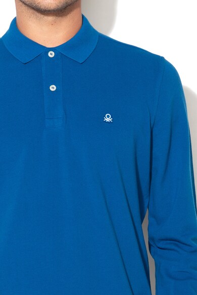 United Colors of Benetton Bluza polo din pique Barbati