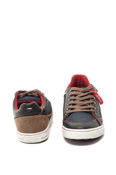 s.Oliver Ökobőr sneakers cipő kontrasztos részletekkel férfi