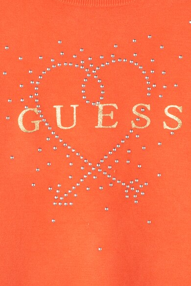 GUESS JEANS Logómintás pulóver szegecsekkel Lány