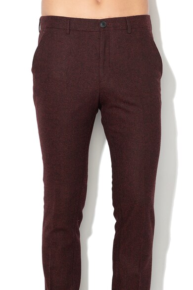 Selected Homme Pantaloni eleganti slim fit din amestec de lana Phantom Barbati