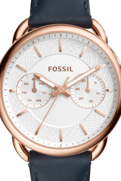 Fossil Tailor multifunkciós karóra bőrszíjjal női