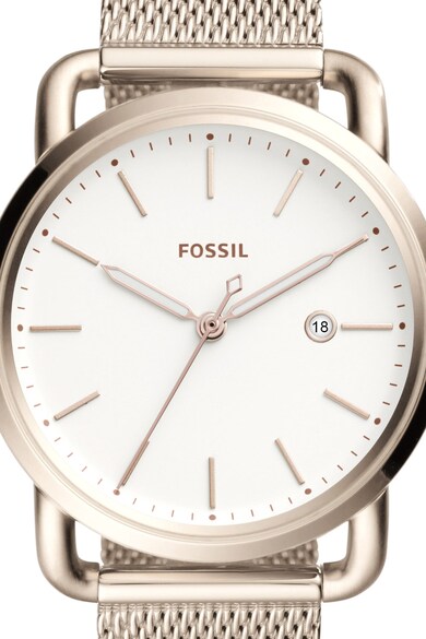 Fossil Ceas cu bratara metalica cu model plasa The Commuter Femei