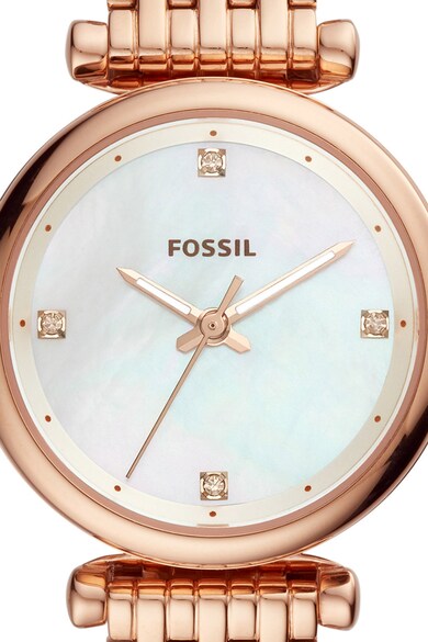 Fossil Часовник Carlie с неръждаема стомана и седеф Жени