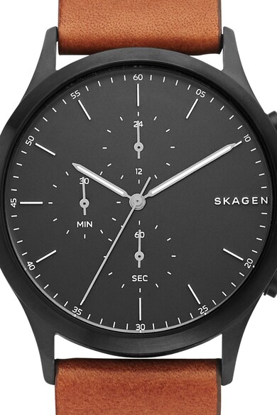 Skagen Jorn chrono karóra bőrszíjjal férfi