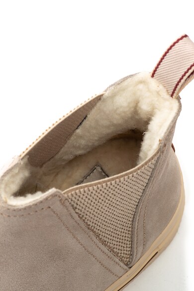 Gant Ghete Chelsea de piele intoarsa cu captuseala de blana shearling Maria Femei