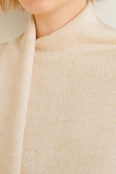 Mango Scarfy laza fazonú pulóver sál hatású részlettel női