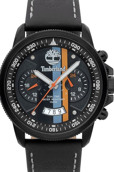 Timberland Ceas cu doua fusuri orare si curea de piele Bradshaw Barbati