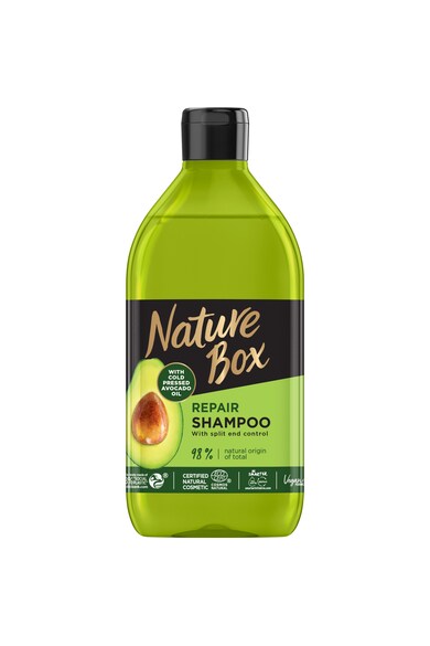 Nature Box Sampon  cu ulei de avocado pentru par deteriorat, 385 ml Femei