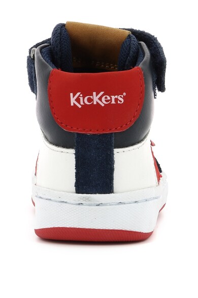 Kickers kids Bőr és nyersbőr magas szárú sneakers cipő Fiú