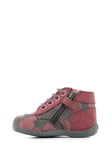 Kickers kids Pantofi casual de piele cu model cu papadie Fete