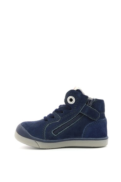 Kickers kids Pantofi sport mid-hi din piele intoarsa Baieti